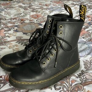 Dr. Martens Women’s Zavala Black Combat Boots - Size 8